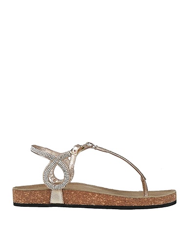 STRATEGIA Flip flops Gold Leather