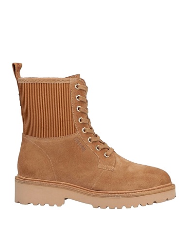 BLAUER. Stiefelette Kamel Leder, Gewebefasern