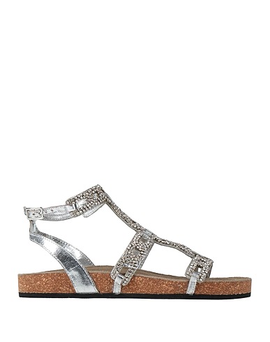 STRATEGIA Sandalen Silber Leder