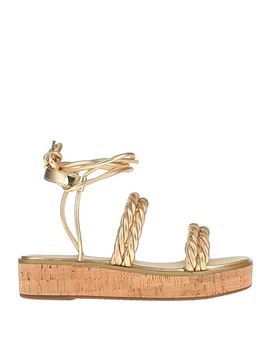 MICHAEL MICHAEL KORS Sandals Gold Textile fibers
