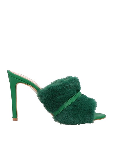 DIVINE FOLLIE Sandals Emerald green Other Fibres