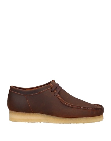 CLARKS ORIGINALS Laced shoes Dark brown Soft Leather