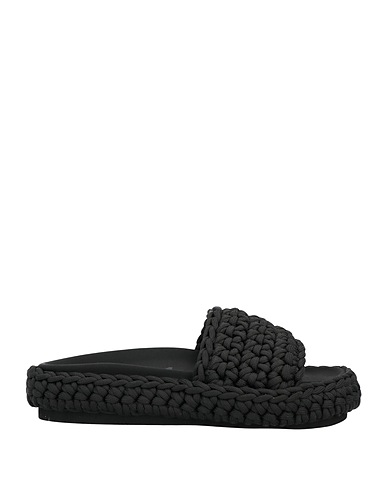 N°21 Sandali Nero Fibre tessili