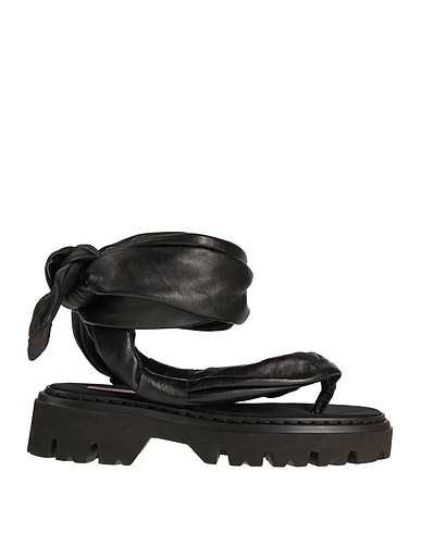 N°21 Flip flops Black Soft Leather