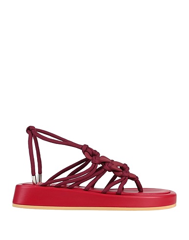 N°21 Flip flops Burgundy Textile fibers