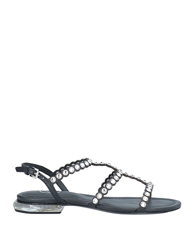 ASH Sandalia Negro Piel