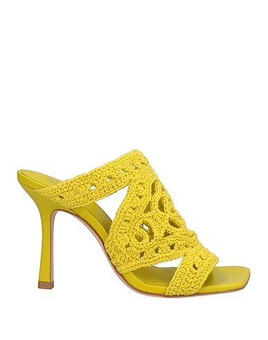 ASH Sandals Lime green Textile fibers