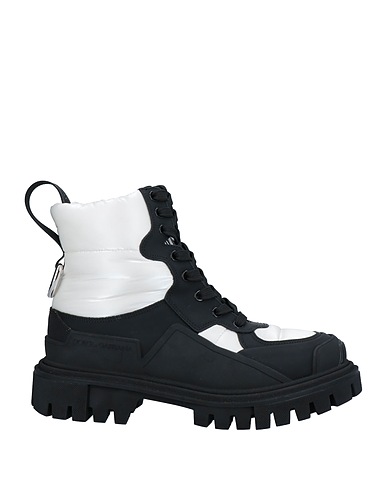 DOLCE&GABBANA Ankle boot Black 48% Polyester, 40% Calfskin, 8% Polyamide, 4% Polyurethane