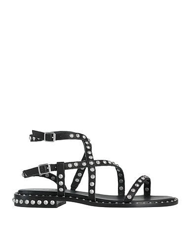 ASH Sandals Black Soft Leather