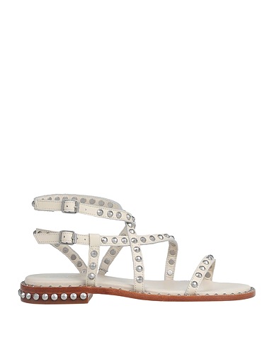 ASH Sandals Ivory Soft Leather