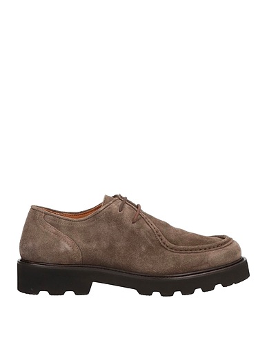 MANIFATTURE ETRUSCHE Laced shoes Khaki Leather