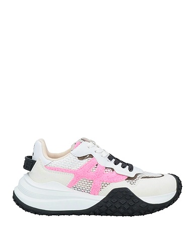 ASH Sneakers White Soft Leather, Textile fibres