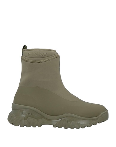 PINKO Stivaletti Verde militare Fibre tessili