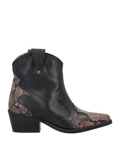 MANILA GRACE Ankle boot Black Leather