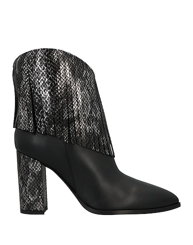 MANILA GRACE Ankle boot Black Soft Leather