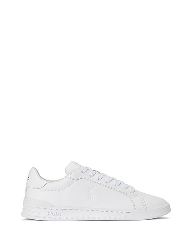 POLO RALPH LAUREN Sneakers HERITAGE COURT II LEATHER SNEAKER
 White Soft Leather