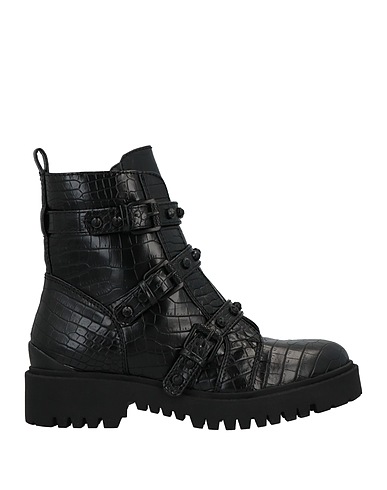 GUESS Ankle boot Black Textile fibers