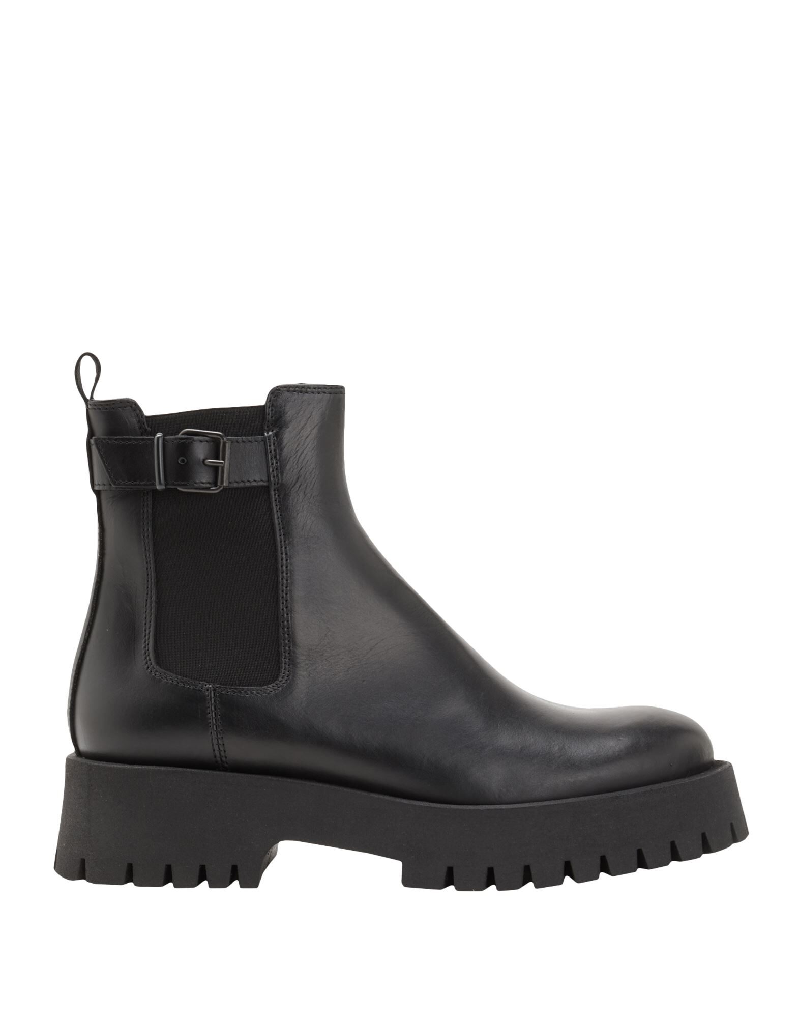 8 by YOOX LEATHER SQUARE-TOE ANKLE BOOTS ショートブーツ 8 By YOOX LEATHER SQUARE TOE ANKLE BOOTS | Black Women's