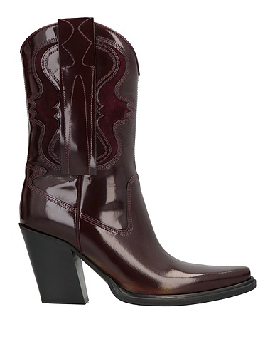 DIESEL Ankle boot Plum Leather