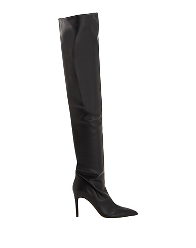 8 by YOOX Boots OVER-THE-KNEE BOOTS
 Black Textile fibres