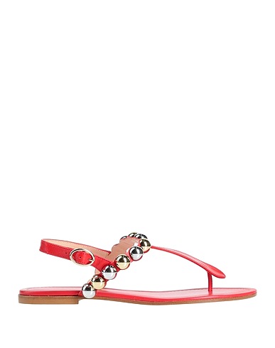 TESTONI Infradito Rosso Pelle