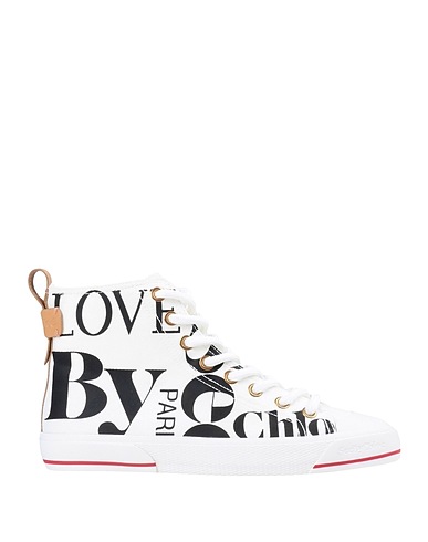 SEE BY CHLOÉ Sneakers White Textile fibers, Soft Leather