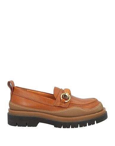 SEE BY CHLOÉ Loafers Tan Soft Leather