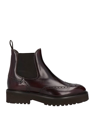 DOUCAL'S Ankle boot Dark brown Soft Leather