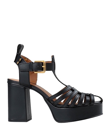 SEE BY CHLOÉ Sandals Black Soft Leather