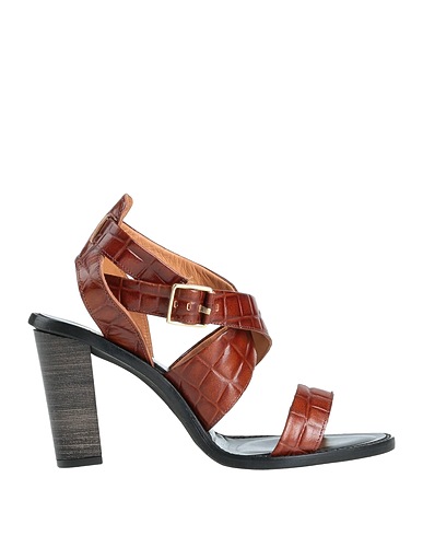 PAOLA FERRI Sandals Brown Soft Leather