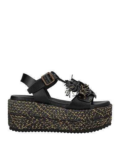 CAFèNOIR Espadrilles Black Soft Leather