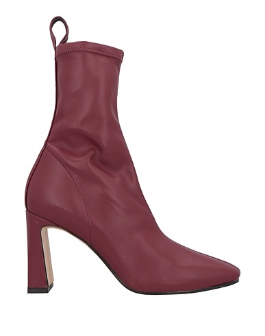 BIANCA DI Ankle boot Burgundy Textile fibres