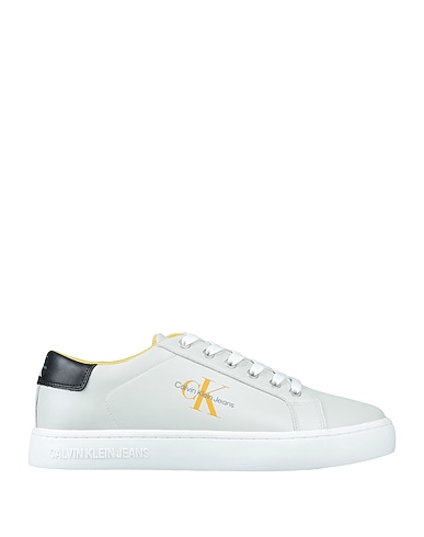 CALVIN KLEIN JEANS Sneakers Grigio chiaro 100% Pelle