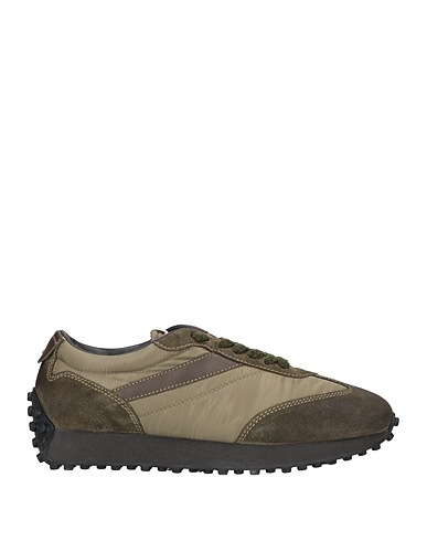 DOUCAL'S Sneakers Sage green Soft Leather, Textile fibres