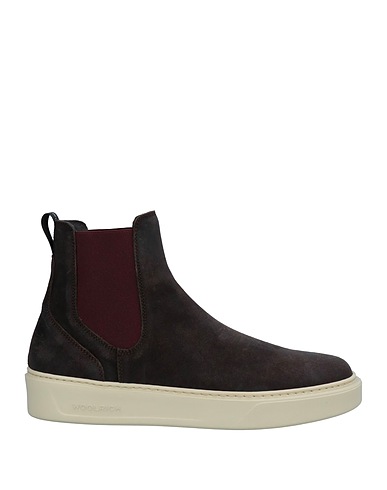 WOOLRICH Ankle boot Dark brown Soft Leather