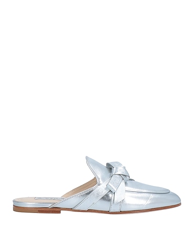 TOD'S Mules and clogs Silver Soft Leather