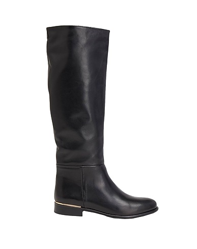 LEONARDO PRINCIPI Bottes LEATHER TALL BOOTS WITH EMBELLISHMENT
 Noir 100% Cuir de veau