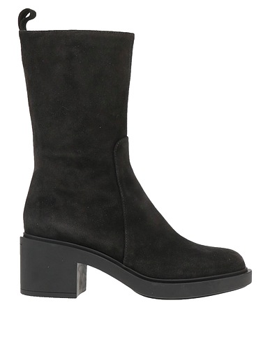GIANVITO ROSSI ショートブーツ ブラック 革（なめし加工）