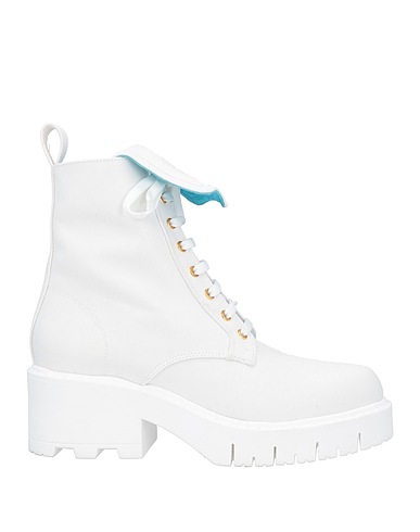 CHIARA FERRAGNI Ankle boot White Textile fibers