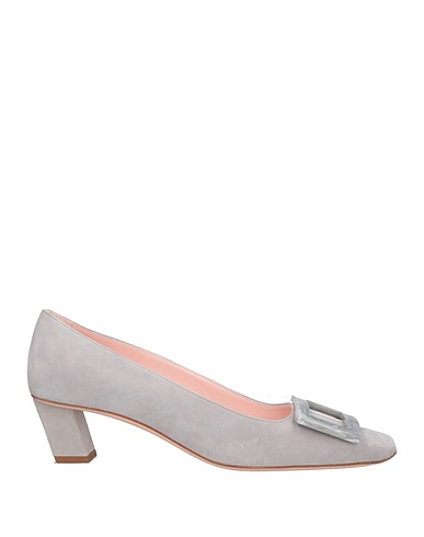 ROGER VIVIER Court Light grey Leather