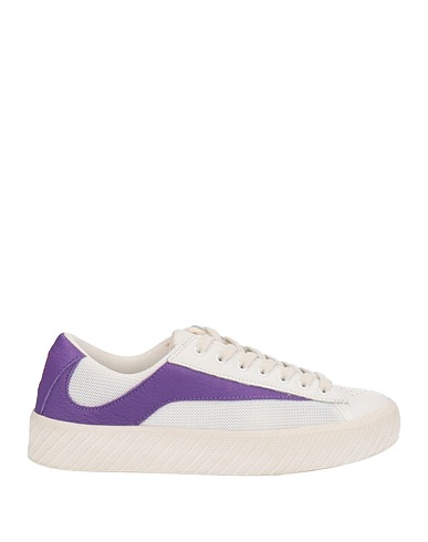 BY FAR Sneakers White Soft Leather, Textile fibers