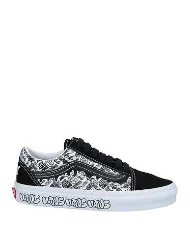 VANS Sneakers Black Leather, Textile fibers