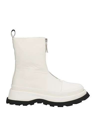 JIL SANDER Ankle boot Ivory Soft Leather