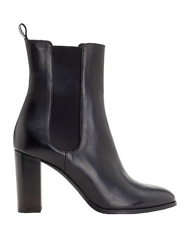 LEONARDO PRINCIPI Ankle boot LEATHER HEELED CHELSEA BOOTS
 Black 100% Calfskin