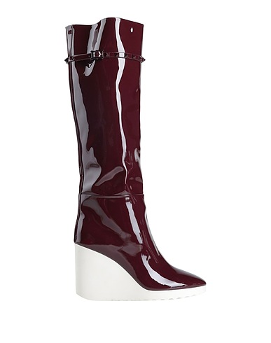 VALENTINO GARAVANI Boots Burgundy Soft Leather