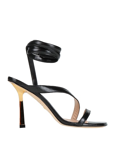 STUART WEITZMAN Sandals Black Soft Leather