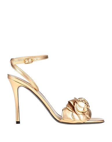 VALENTINO GARAVANI Sandals Gold Soft Leather