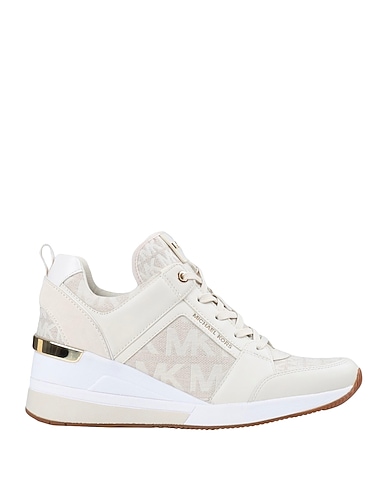 MICHAEL MICHAEL KORS Sneakers Beige Textile fibres, Bovine leather