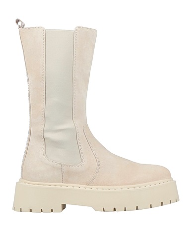 STEVE MADDEN Stiefel Beige Leder, Gewebefasern