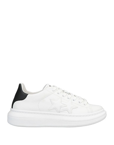 2STAR Sneakers White Soft Leather